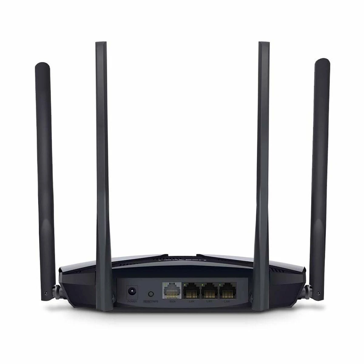 TP-Link Mercusys | AX1800 Dual-Band WiFi 6 Maršrutizatorius | MR70X | 802.11ax | 1201+574 Mbit/s | 10/100/1000 Mbit/s | Ethernet LAN (RJ-45) jungtys 3 | Tinklelio atramos Nr. | MU-MiMO Taip | Nėra mobiliojo plačiajuosčio ryšio | Antenos tipas 4xFiksuota