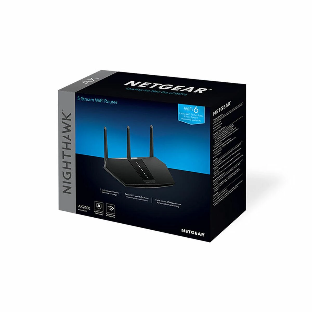 Netgear AX2400 AX 5 STREAM WIFI6 maršrutizatorius
