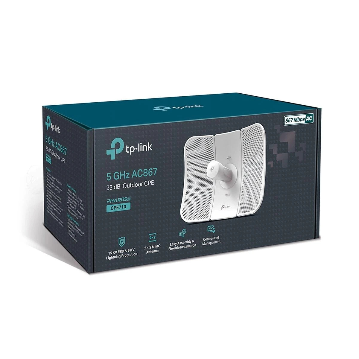 TP-LINK CPE710 WLAN prieigos taškas 867 Mbit/ai Maitinimas per Eternetą (PoE) Balta