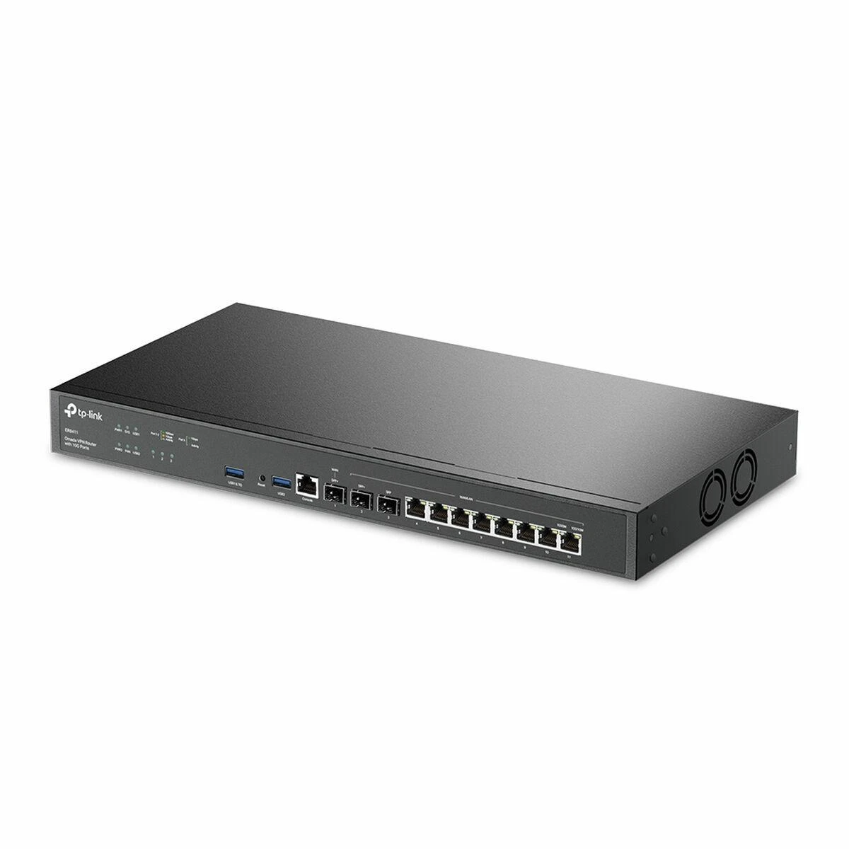 TP-LINK | Omada VPN Maršrutizatorius with 10G Ports | ER8411 | 10/100/1000 Mbit/s | Ethernet LAN (RJ-45) jungtys 8 | Mesh Support No | MU-MiMO No | 4G