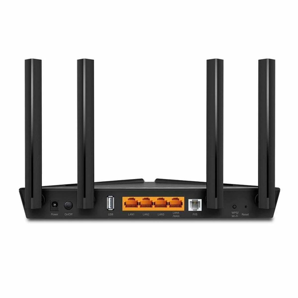 Carruzzo TP-Link XX230V belaidis maršrutizatorius Gigabitinis eternetas Dviguba juosta (2,4 GHz / 5 GHz) Juoda