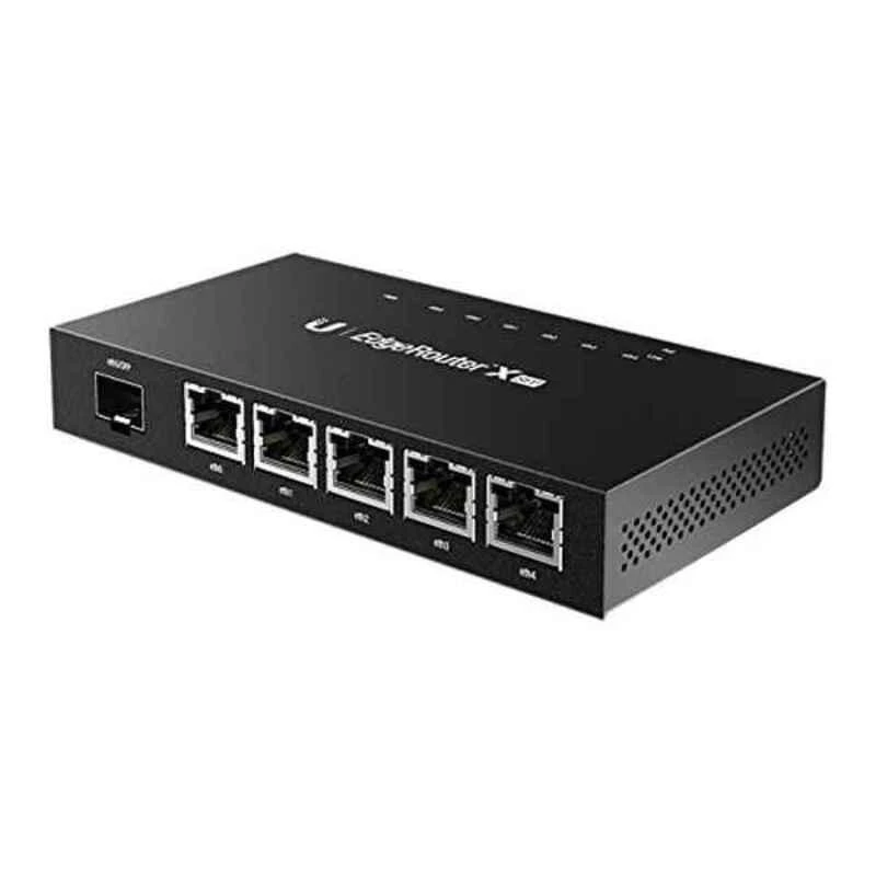 Maršrutizatorius „Ubiquiti EdgeRouter X“, 5 prievadai, SFP, gigabito, pasyvus PoE, Juodas ER-X-SFP / UBI-ER-X-SFP