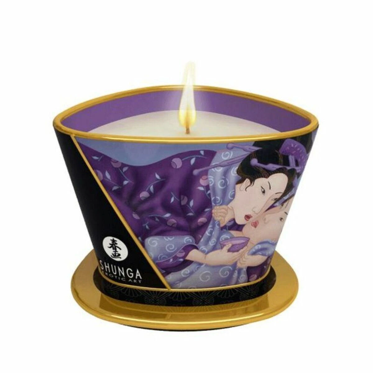 „Shunga“ masažinė žvakė „Vanilės fetišas“, 170 ml