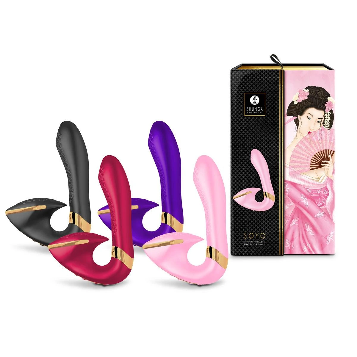 Shunga - Soyo Intimate Massager Raspberry