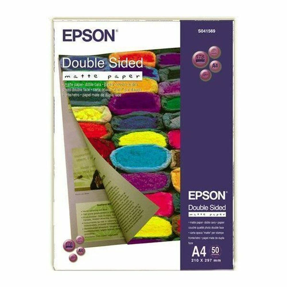 Epson dvipusis, DIN A4, 178g/m² fotopopierius