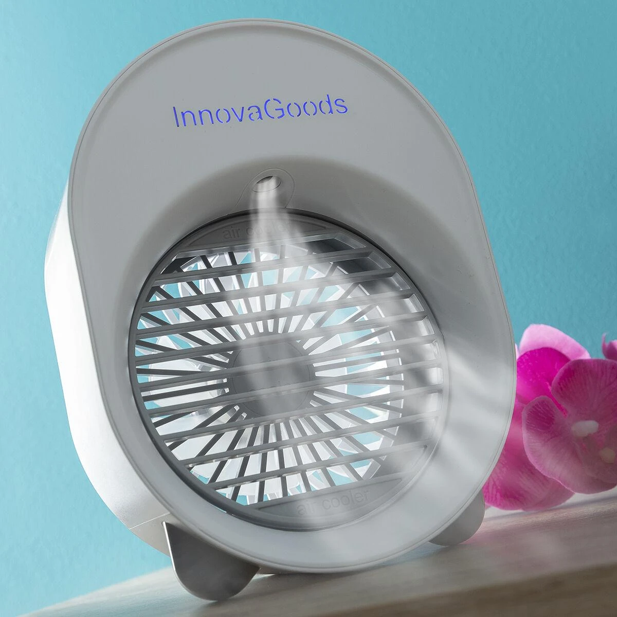Ventiliatorius Mažas ultragarsinis oro aušintuvas-drėkintuvas su LED Koolizer InnovaGoods