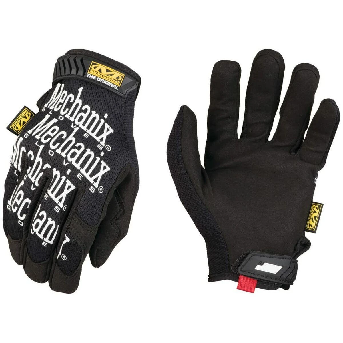 Mechanix Wear Pirštinės The Original® juodos S dydis. Velcro, dirbtinė oda, TrekDry®