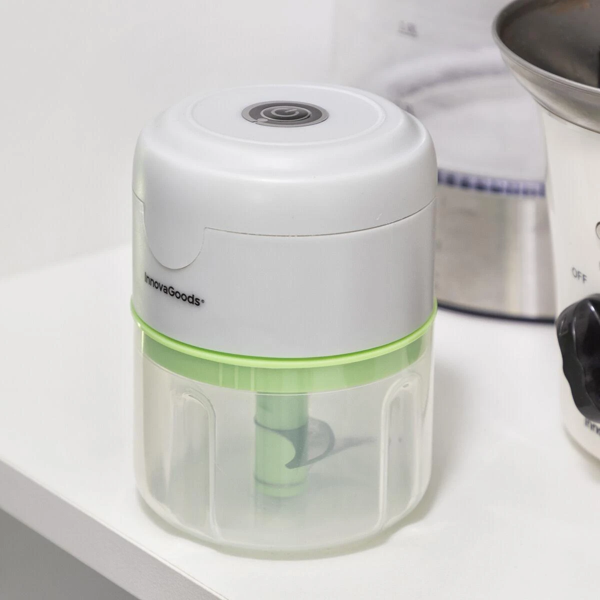 Smulkintuvas InnovaGoods nešiojamas ir belaidis mini Smulkintuvas-Chopper Echoppie