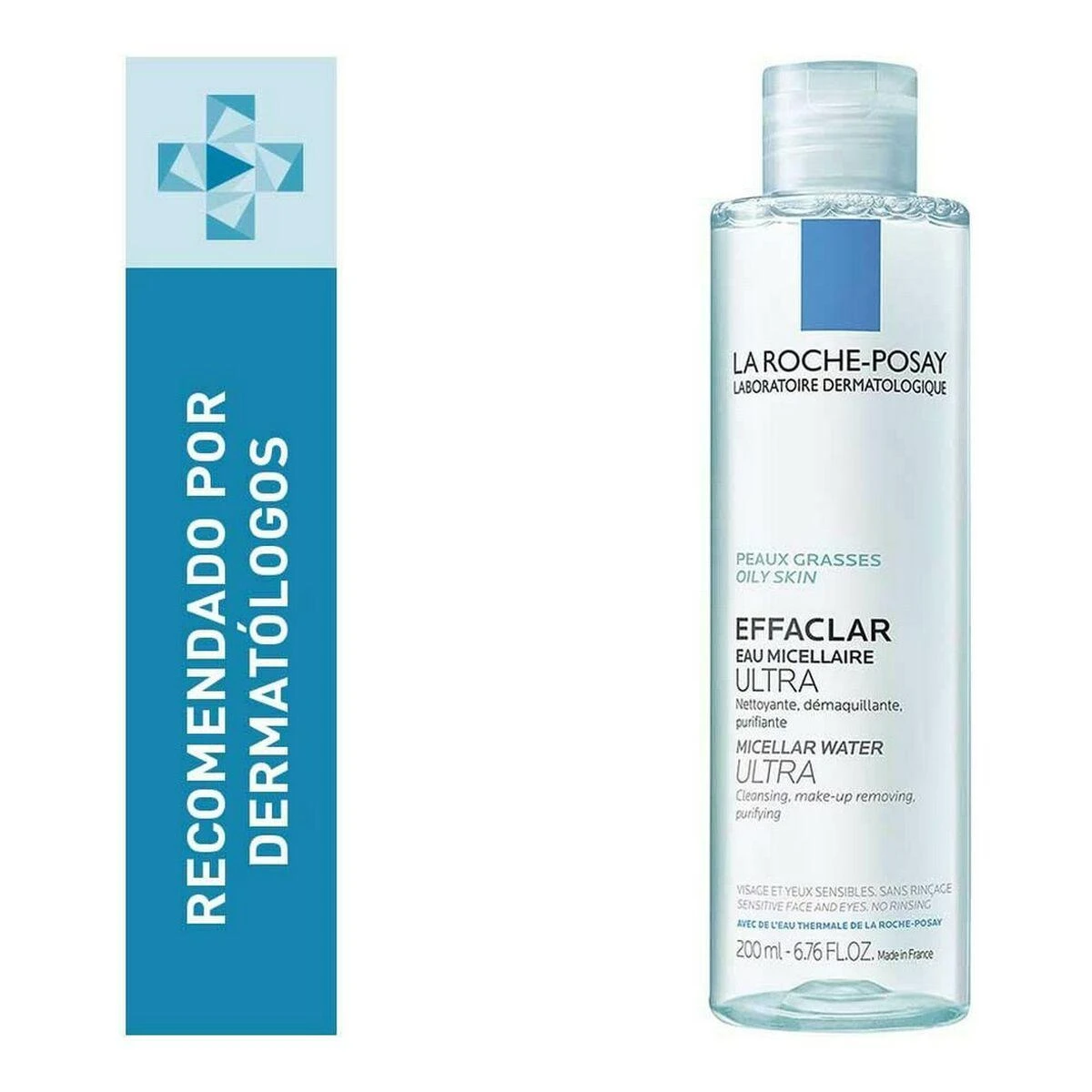 La Roche-Posay Effaclar Purifying Micellar Vanduo For Oily Skin micelinis vanduo jautriai ir riebiai odai, 200 ml