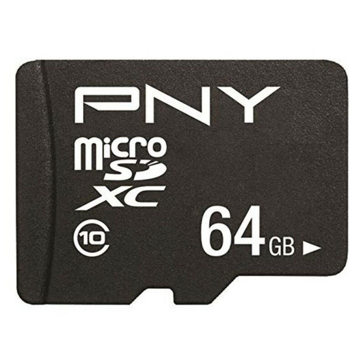 Atminties Kortelė - PNY Performance Plus 64GB Micro SDXC Class 10 su SD Adapteriu