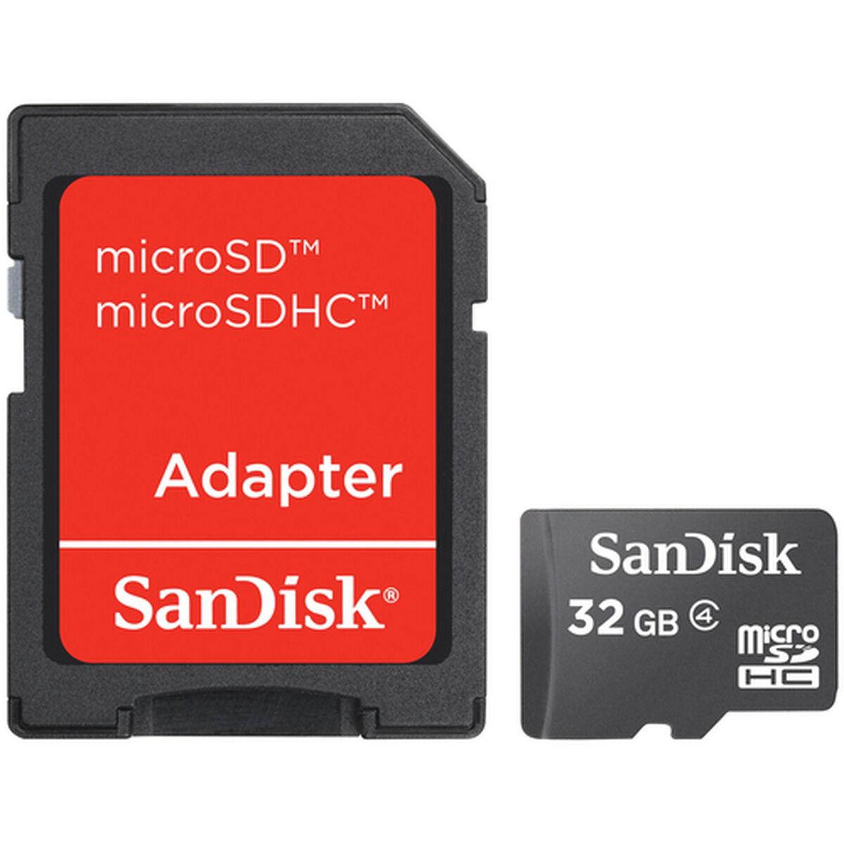 Atminties kortelė SanDisk Micro SDHC 32GB + SD adapteriai; EAN: 619659066918