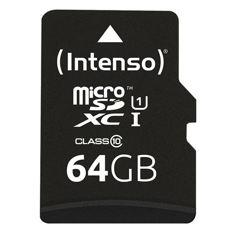 Atminties kortelė Karta Intenso Premium Micro SDXC 64 GB 10 klasės UHS-I (3423491)