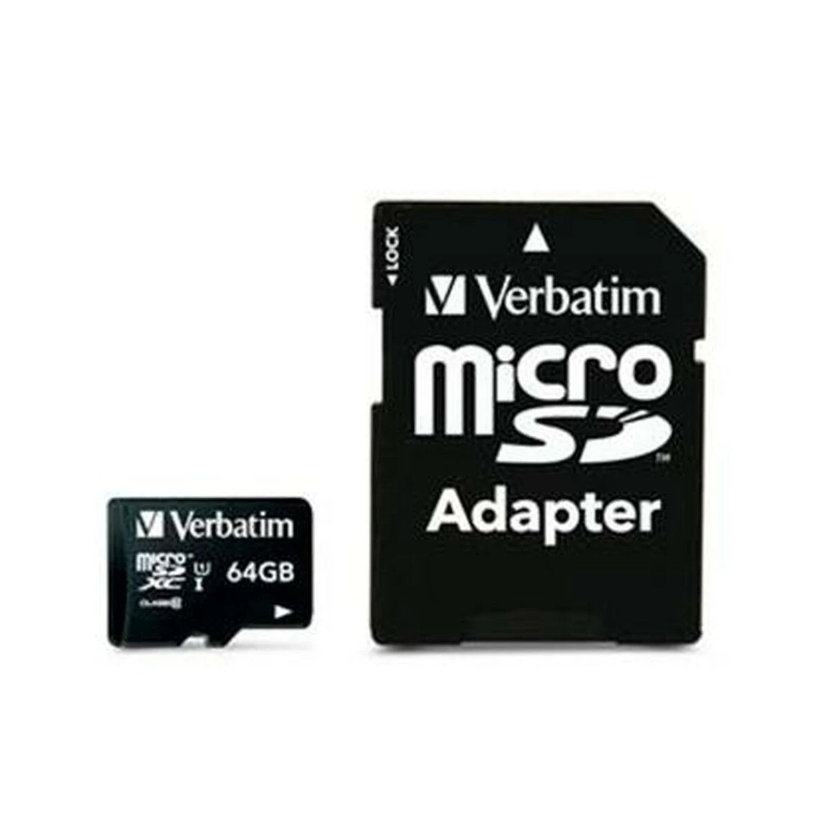 Atminties kortelė Verbatim Micro SDXC 64GB Class 10 su adapteriu