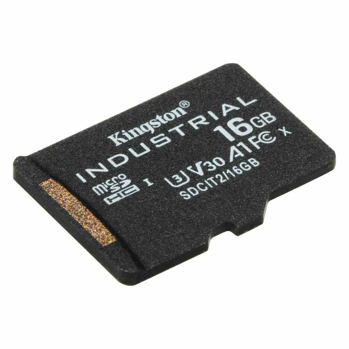 Atminties kortelė „Kingston Industrial Micro SDHC“ 16 GB, 10 klasės, UHS-I/U3 A1 V30 (SDCIT2/16GBSP) kortelė
