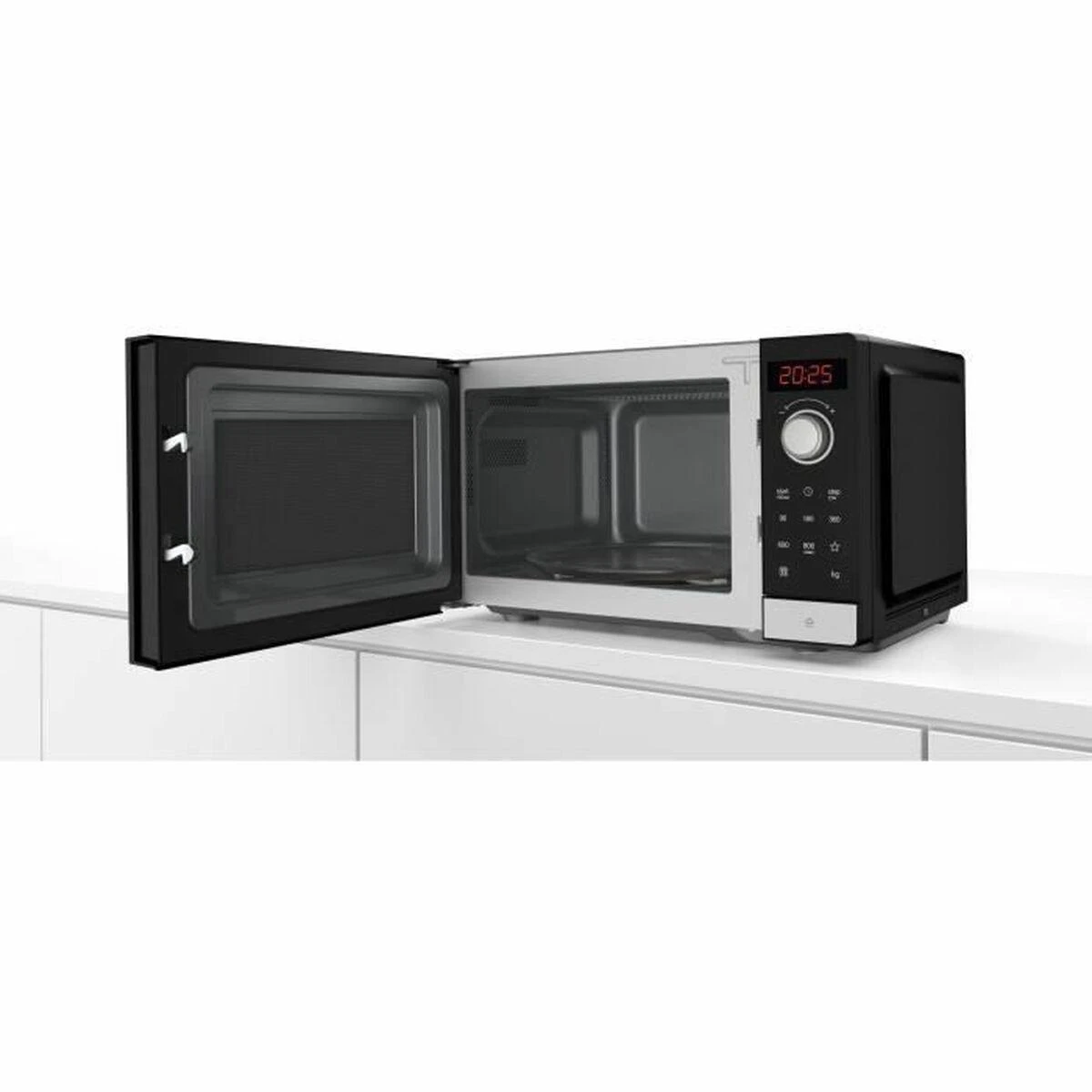 Bosch FFL023MS2 Serija 2, Laisvai statoma mikrobangų krosnelė, 44 x 26 cm, Nerūdijančio plieno