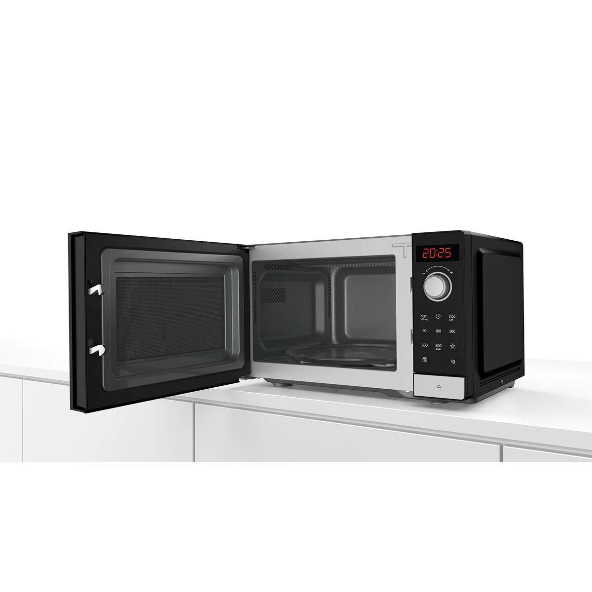 Bosch FFL023MS2 Serija 2, Laisvai statoma mikrobangų krosnelė, 44 x 26 cm, Nerūdijančio plieno
