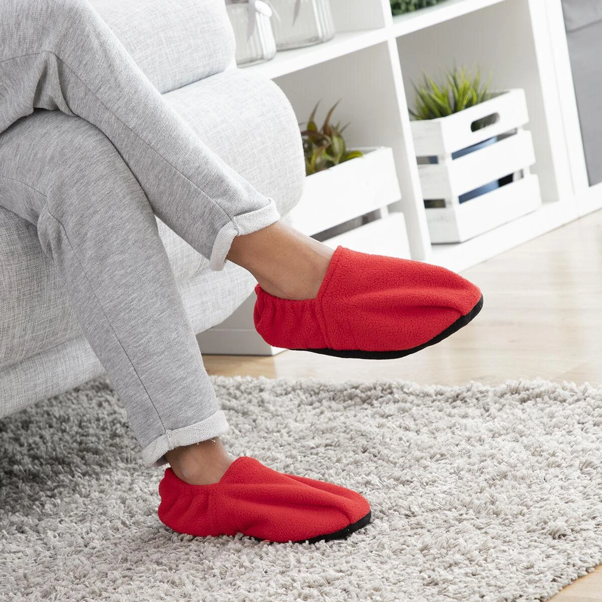 Mikrobangų krosnelėse šildomos šlepetės InnovaGoods
