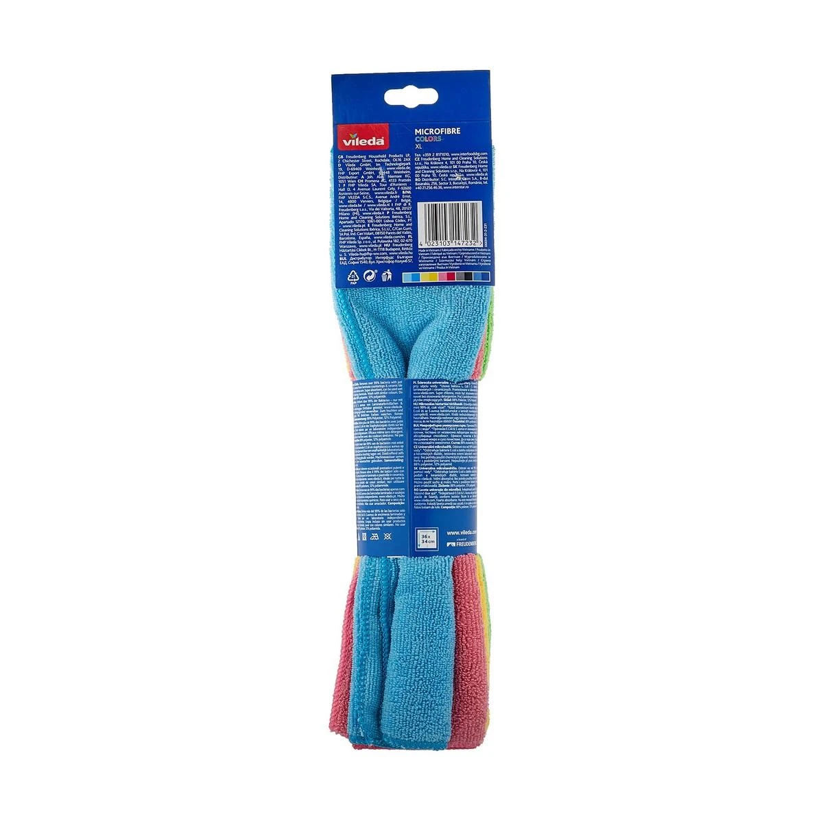 Mikropluošto šluostės Vileda Color XL 4vnt