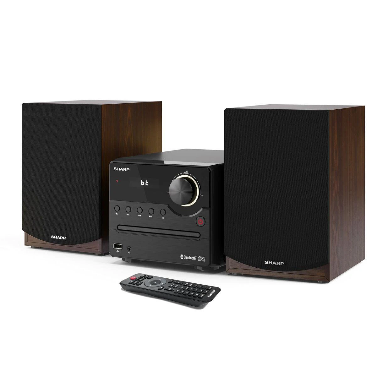 Muzikinis centras Sharp XL-B512(BR) Hi-Fi Micro System, CD/FM/USB/Bluetooth v5.0, 45W, ruda | Aštrus | Hi-Fi mikrosistema | XL-B512(BR) | Ruda | USB prievadas | AUX in | Bluetooth | CD grotuvas | FM radijas | Belaidė jungtis