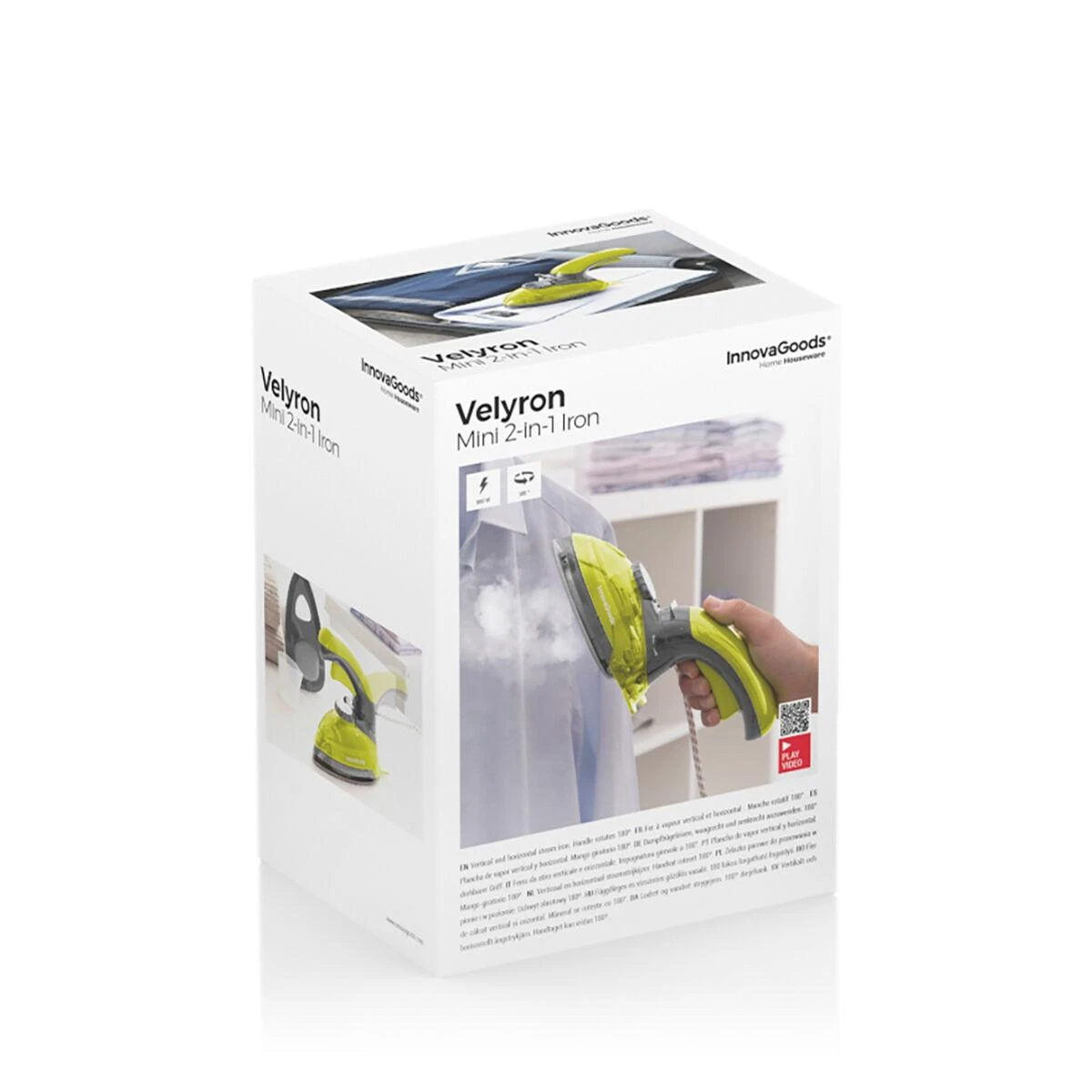 „InnovaGoods“ vertikalus ir horizontalus mini garintuvas 2 viename „Velyron“ (atnaujintas B)