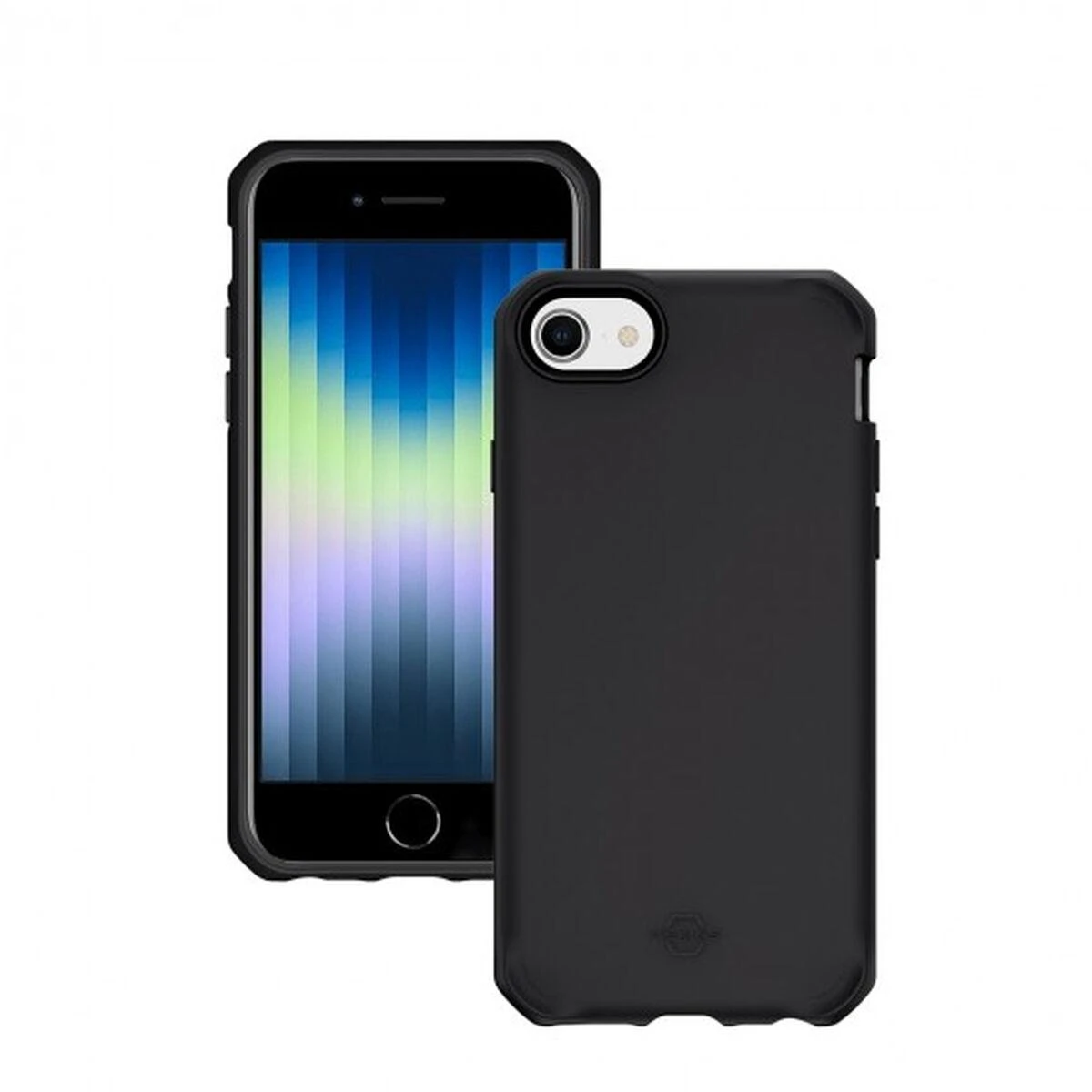Mobilis SPECTRUM DĖKLAS IPHONE SE -/SOLID Juodas MAT - SOFT BAG