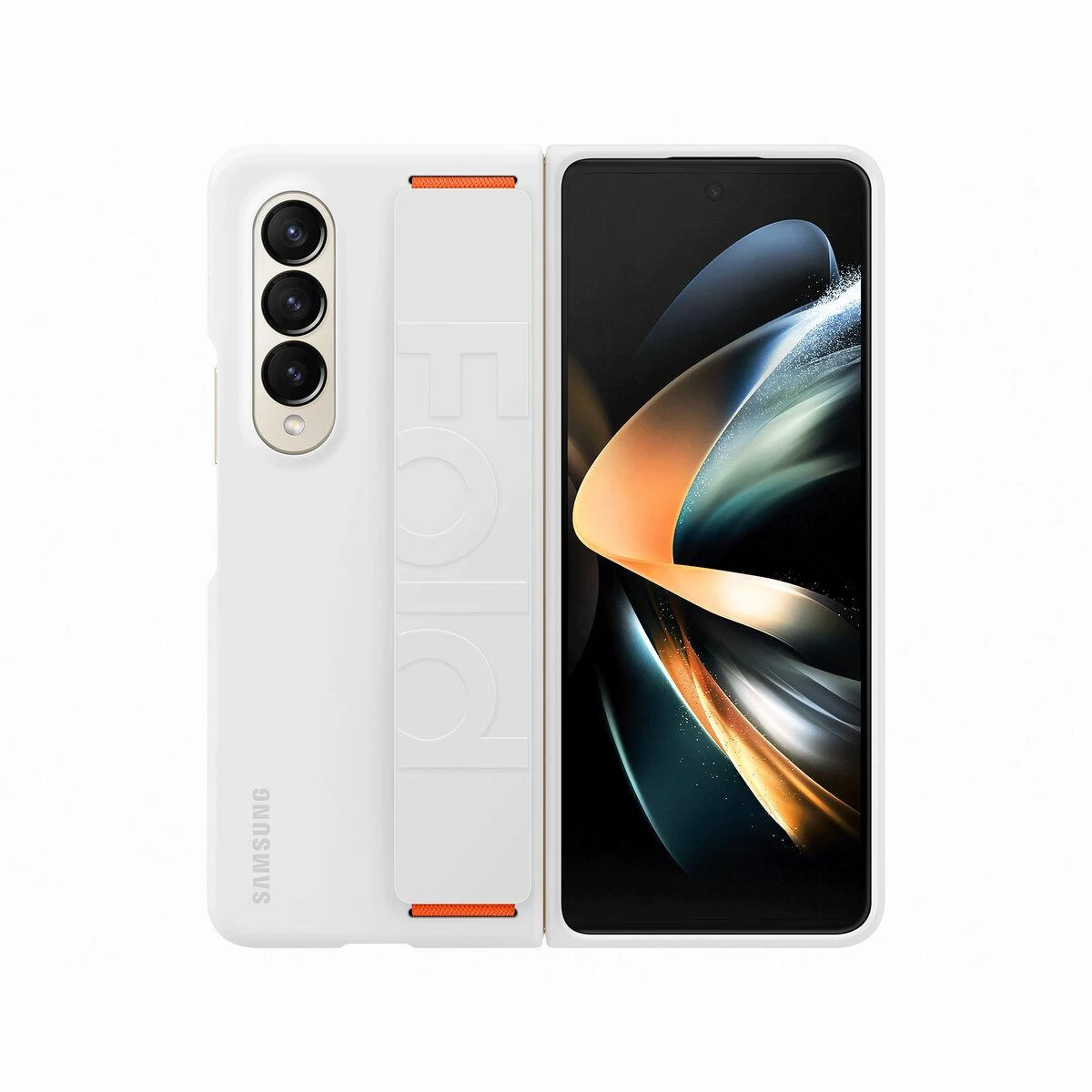 Dėklas GF936TWE silikoninis rankenos dangtelis, skirtas Samsung Galaxy Fold 4, Baltas (Baltas)