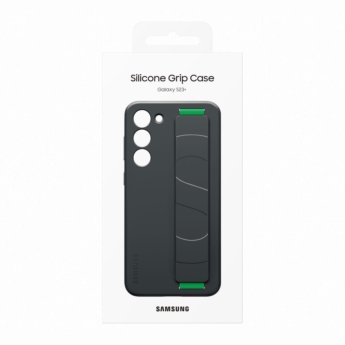Dėklas GS916TBE Silicone Grip Cover Samsung Galaxy S23 Plus, Juodas