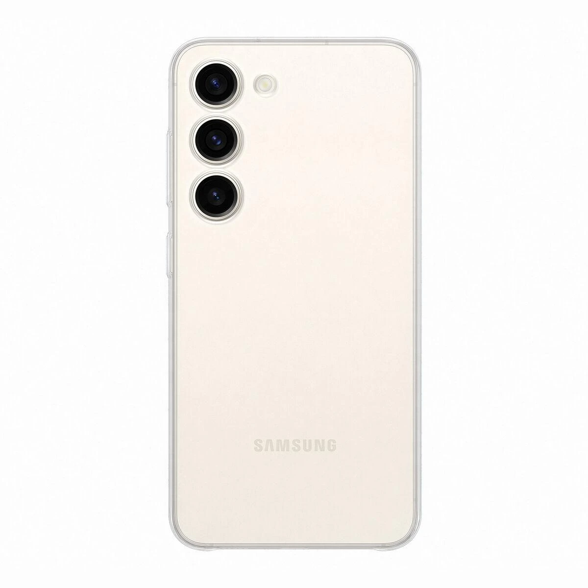Dėklas „Samsung Galaxy S23“ skaidrus dangtelis, skaidrus