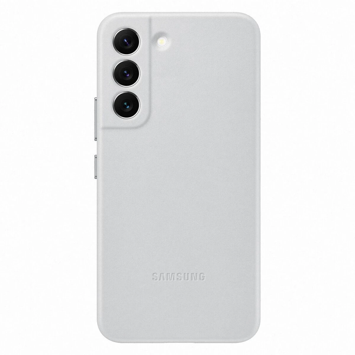 Dėklas Samsung Galaxy S22 odinis dangtelis šviesiai pilkas