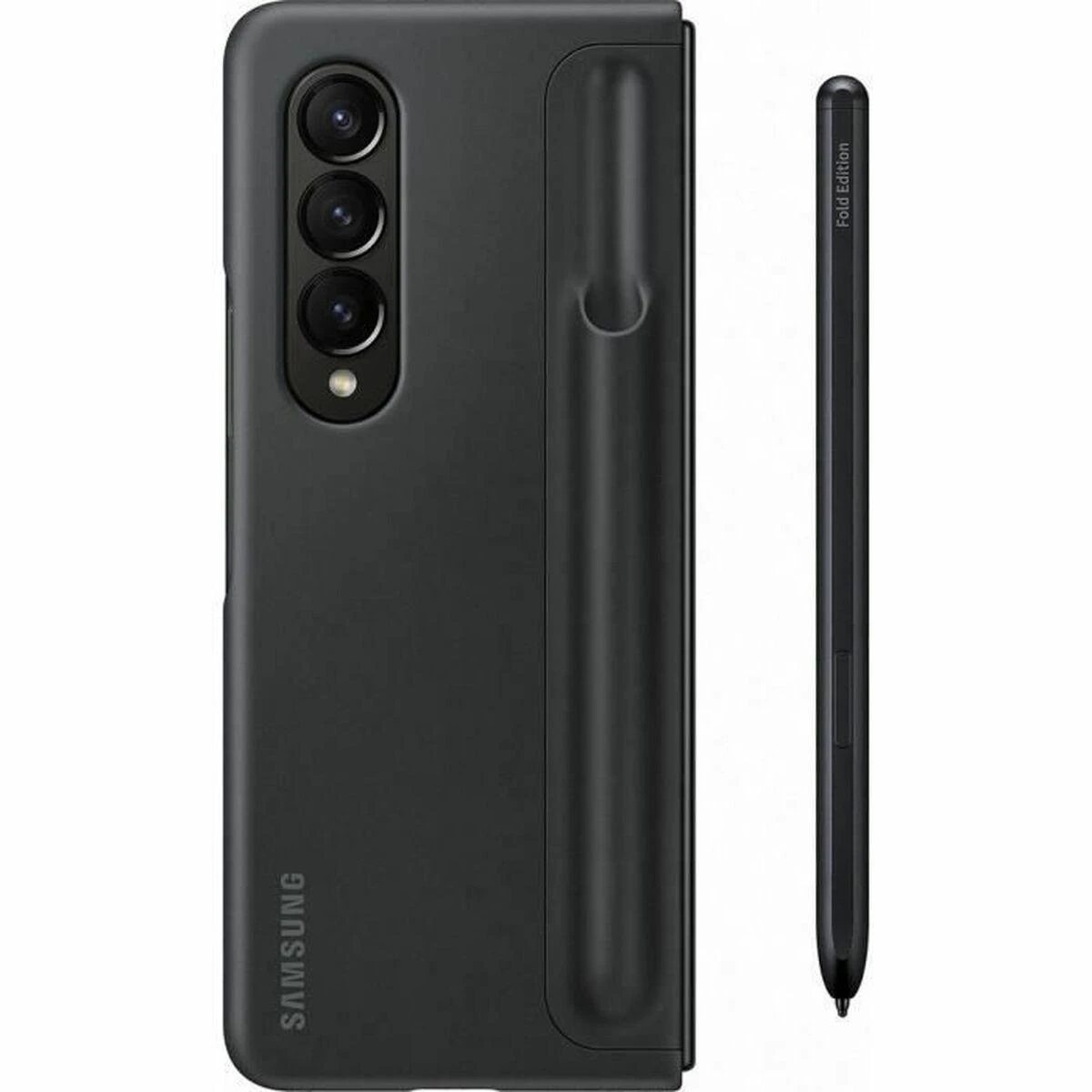 Dėklas OF93PCBE Standing Cover with Pen for Samsung Galaxy Fold 4, Juodas (Juodas)