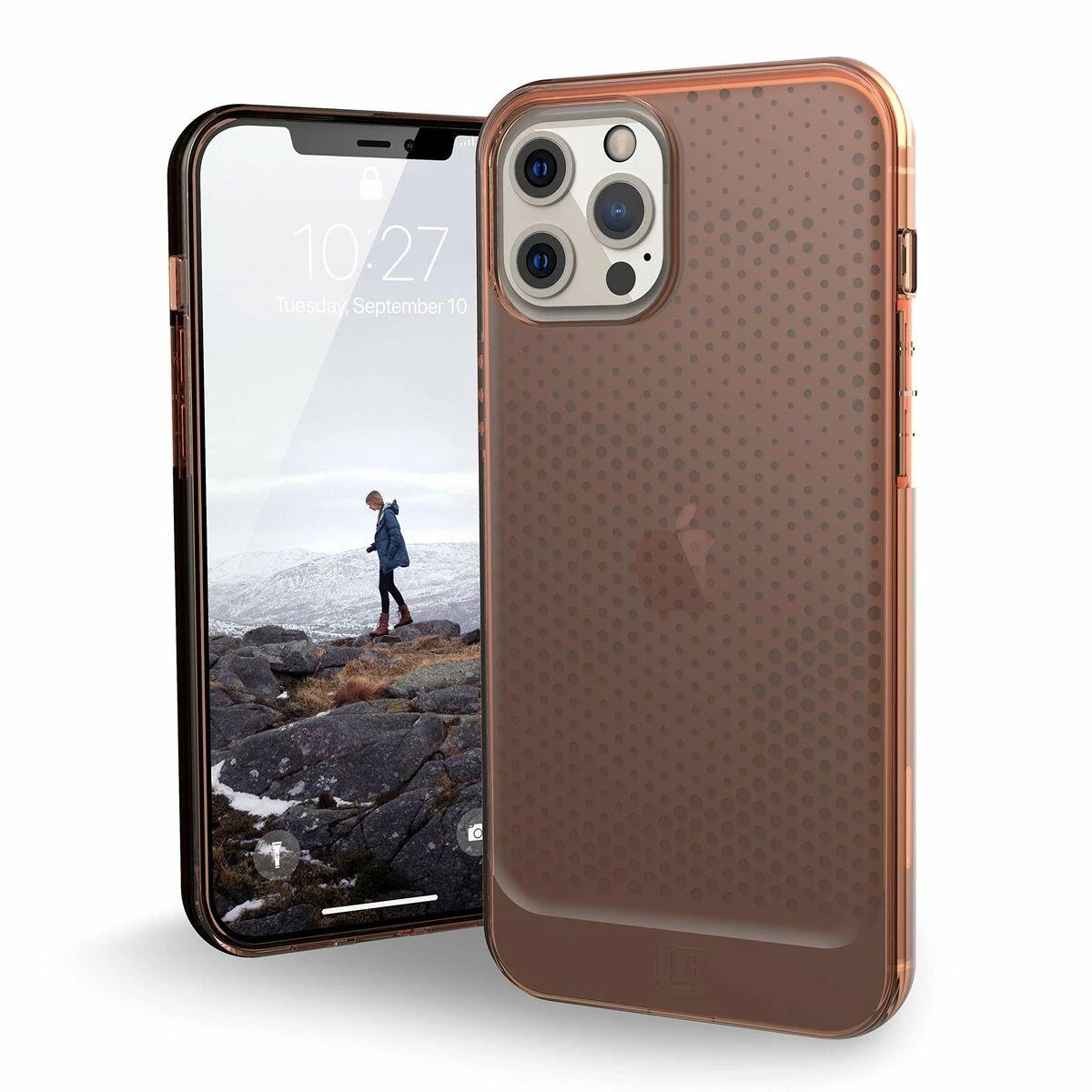 UAG Urban Armor Gear dėklas LUCENT, skirtas IPHONE 12 Pro Max oranžinis