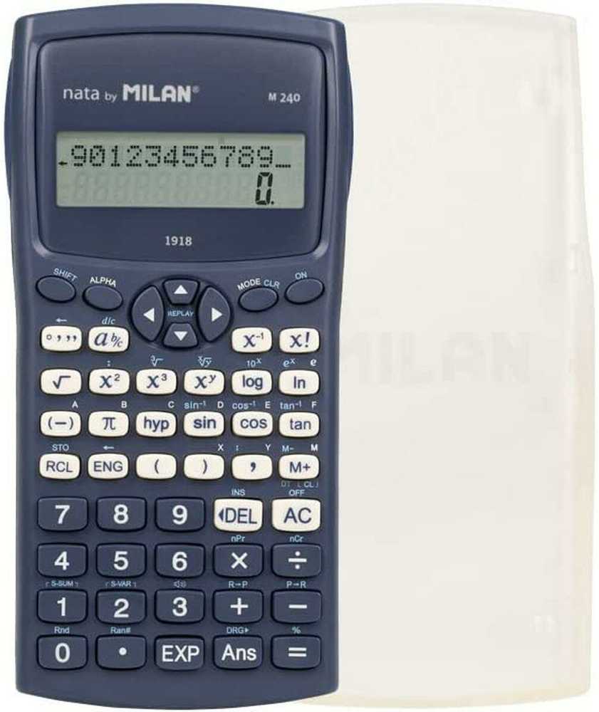 Mėlynas mokslinis skaičiuotuvas Milan M240 1918