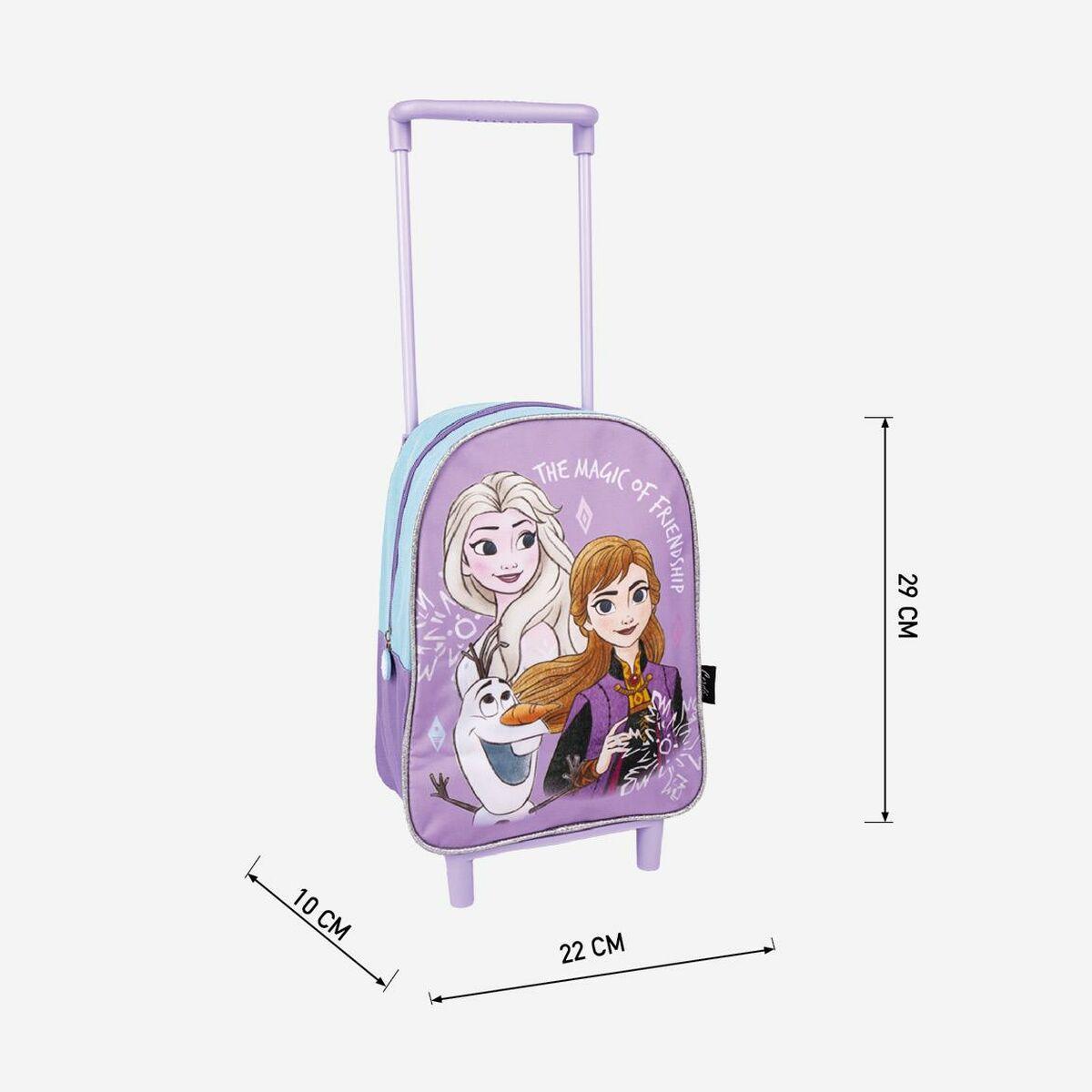 Mokyklinė kuprinė su ratukais Frozen Alyvinė