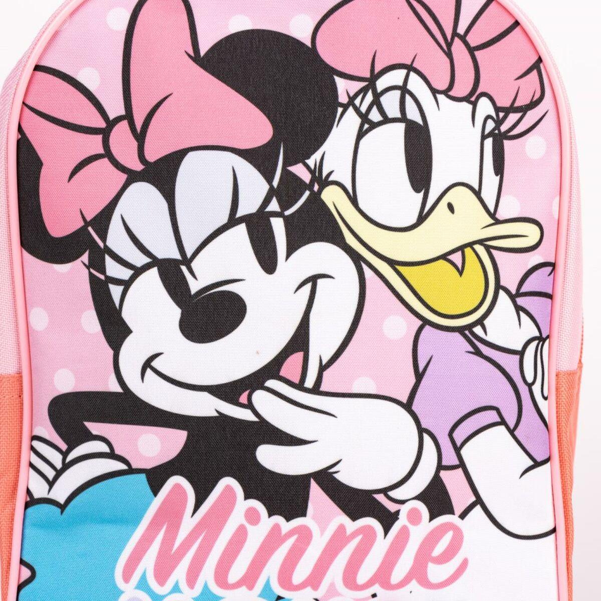 Mokyklinė kuprinė su ratukais Minnie Mouse 22 x 10 x 29 cm Rožinė