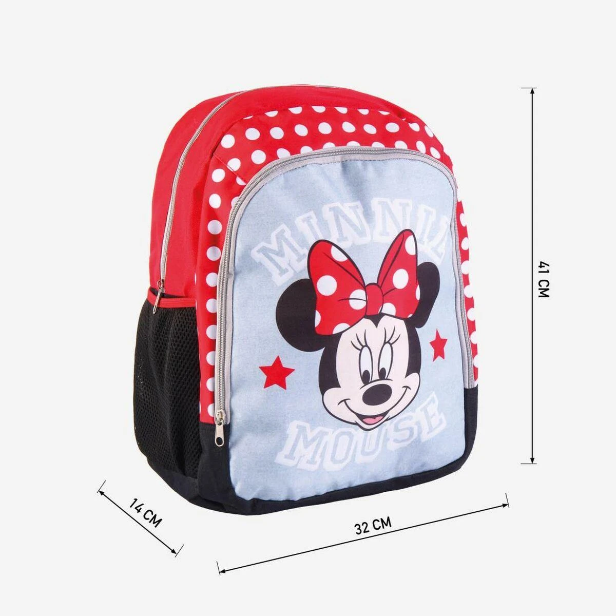 CERDÁ Mokyklinis krepšys Minnie Mouse Raudona (32 x 41 x 14 cm)