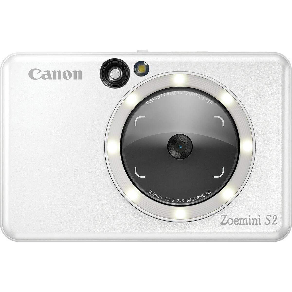 Canon Zoemini S2 mažų nuotraukų spausdintuvas ir fotoaparatas, Perlo baltumo