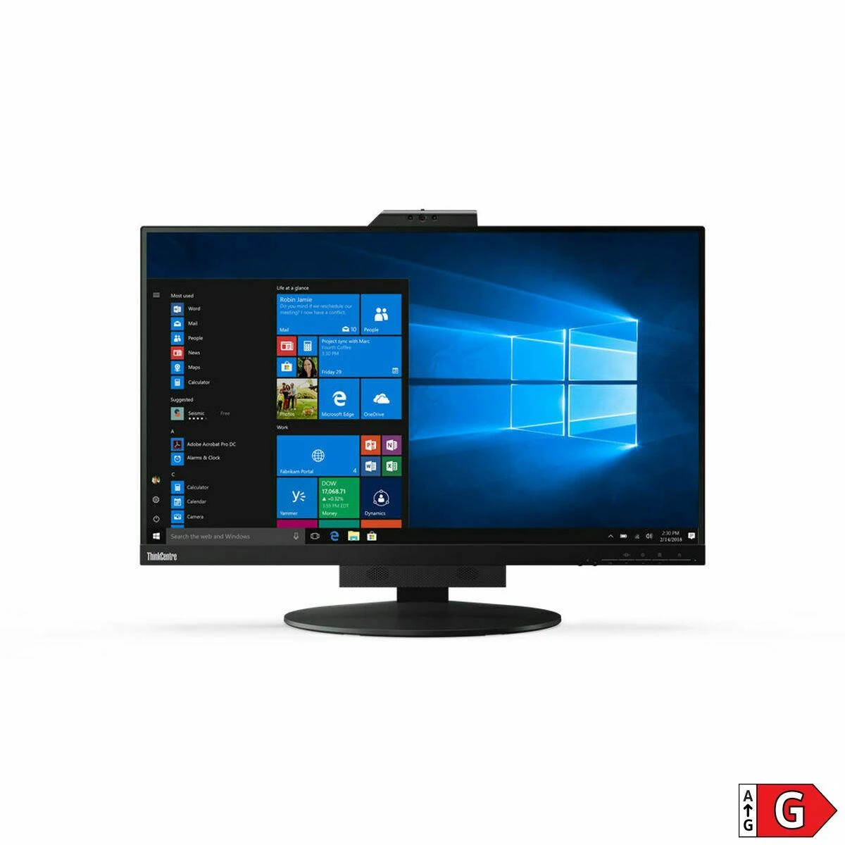 Lenovo | Monitorius | ThinkCentre Tiny In One | 27 " | IPS | QHD | 16:9 | 60 Hz | 14 ms | 2560 x 1440 | 350 cd/m² | HDMI jungtys quantity 1 | Juodas | Garantija 36 mėn.