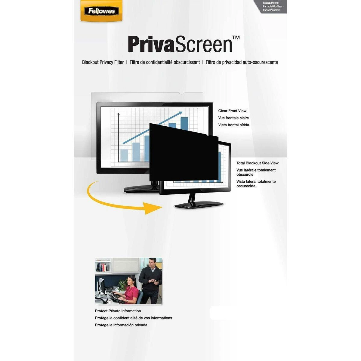 Privatumo filtras Fellowes PrivaScreen - 12.5 Wide 16:9