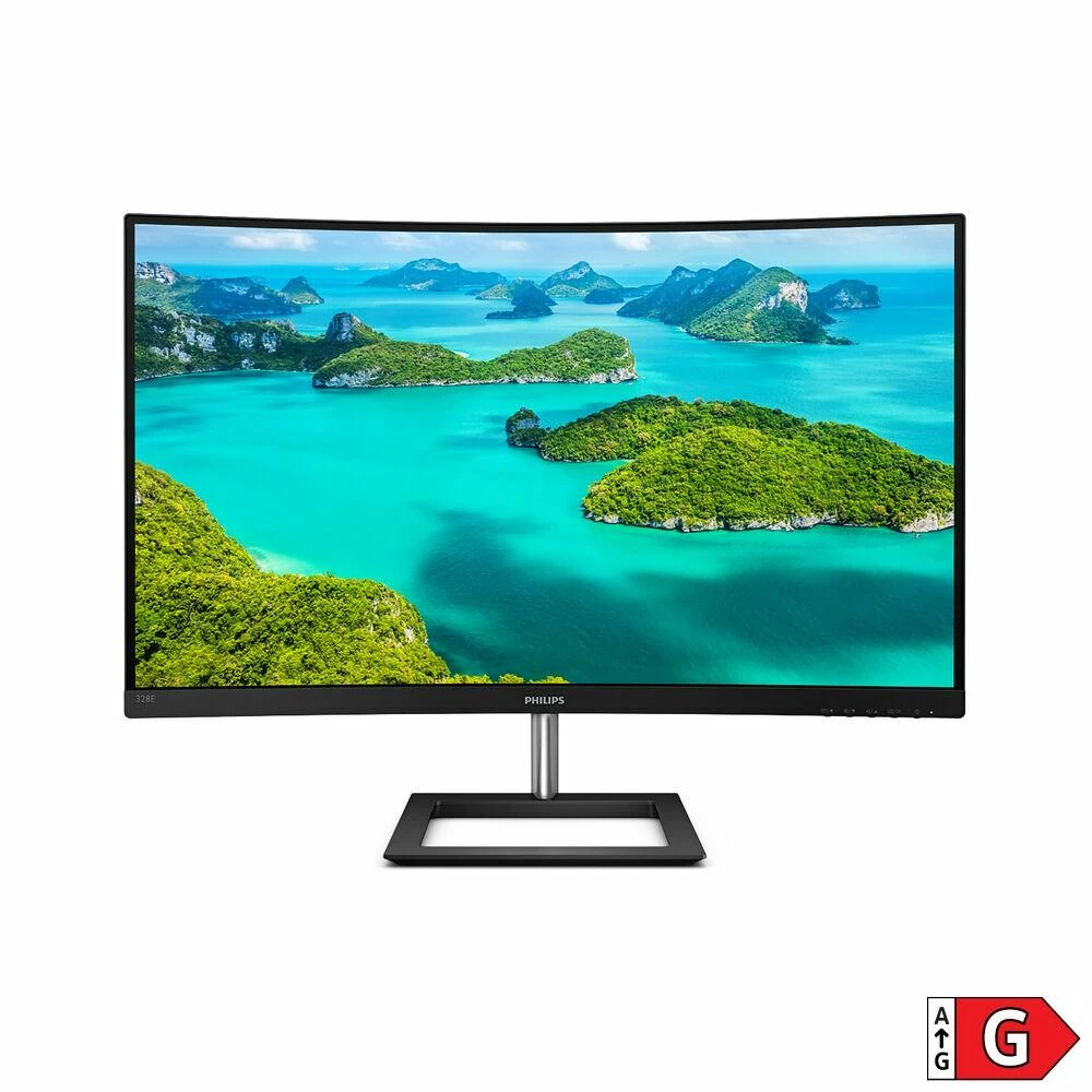 PHILIPS Lenktas LCD monitorius su „Ultra Wide-Color“ / 328E1CA/00 /  31,5 col. / 4K UHD / VA / HDMI/DP / garsiakalbiai