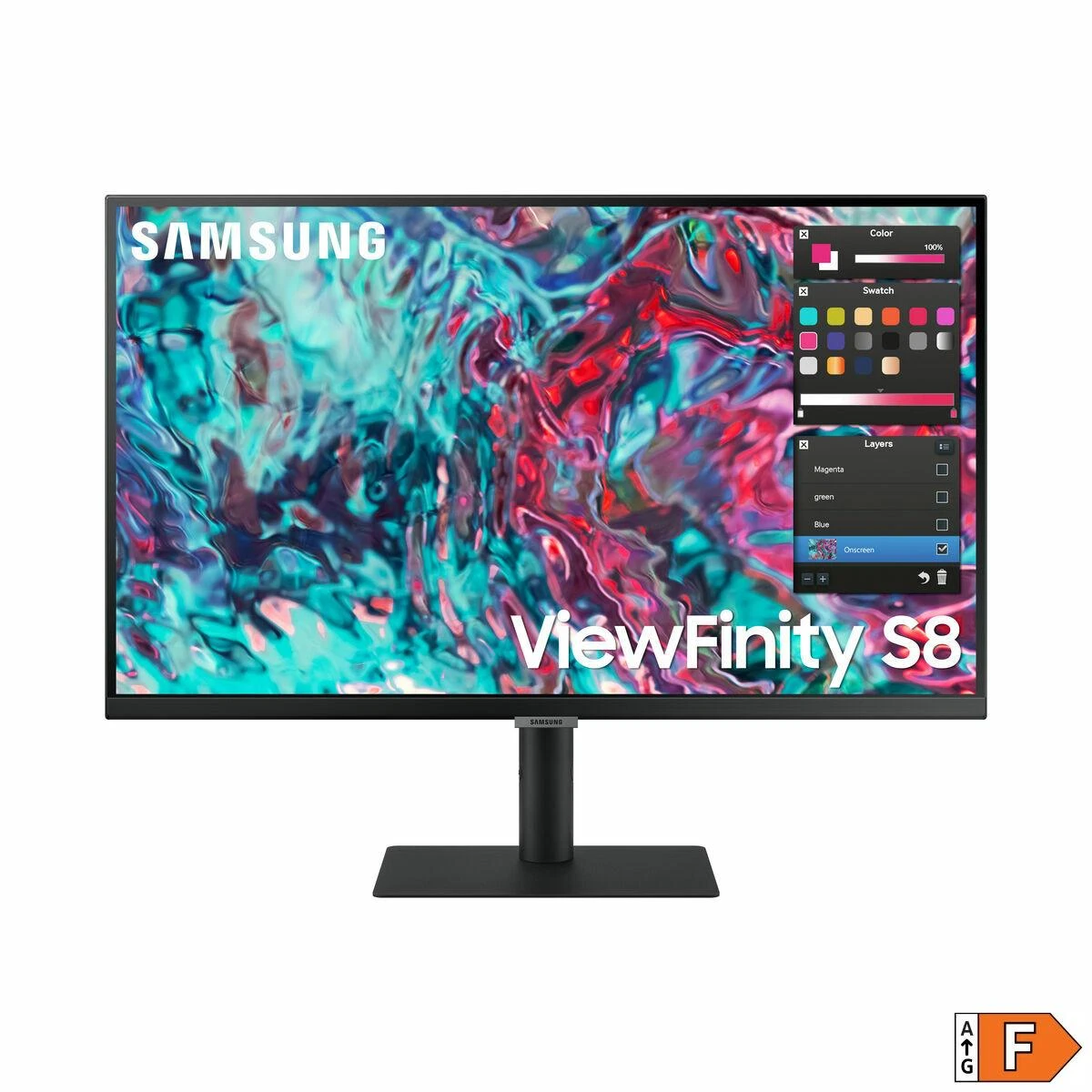 Monitorius - Samsung S27B800TGU 27" 4K UHD IPS Thunderbolt 4 Juodas