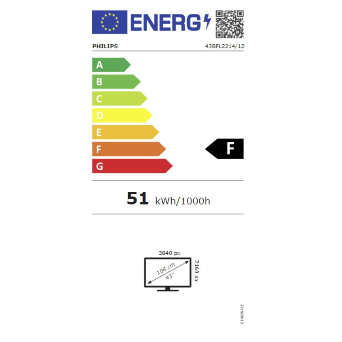 Televizorius „Philips 43BFL2214“, 43 colių įstrižainės 4K „Ultra HD“ LED išmanusis televizorius