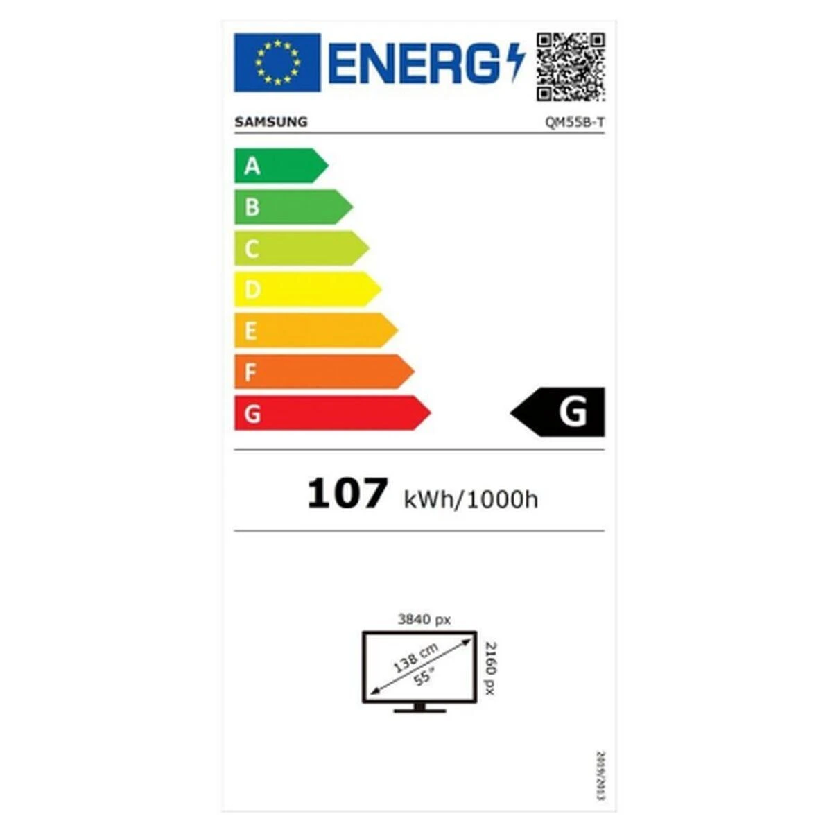 Monitorius SAMSUNG 55" QM55B-T FHD 400 NITS SOC WIFI TOUCH
