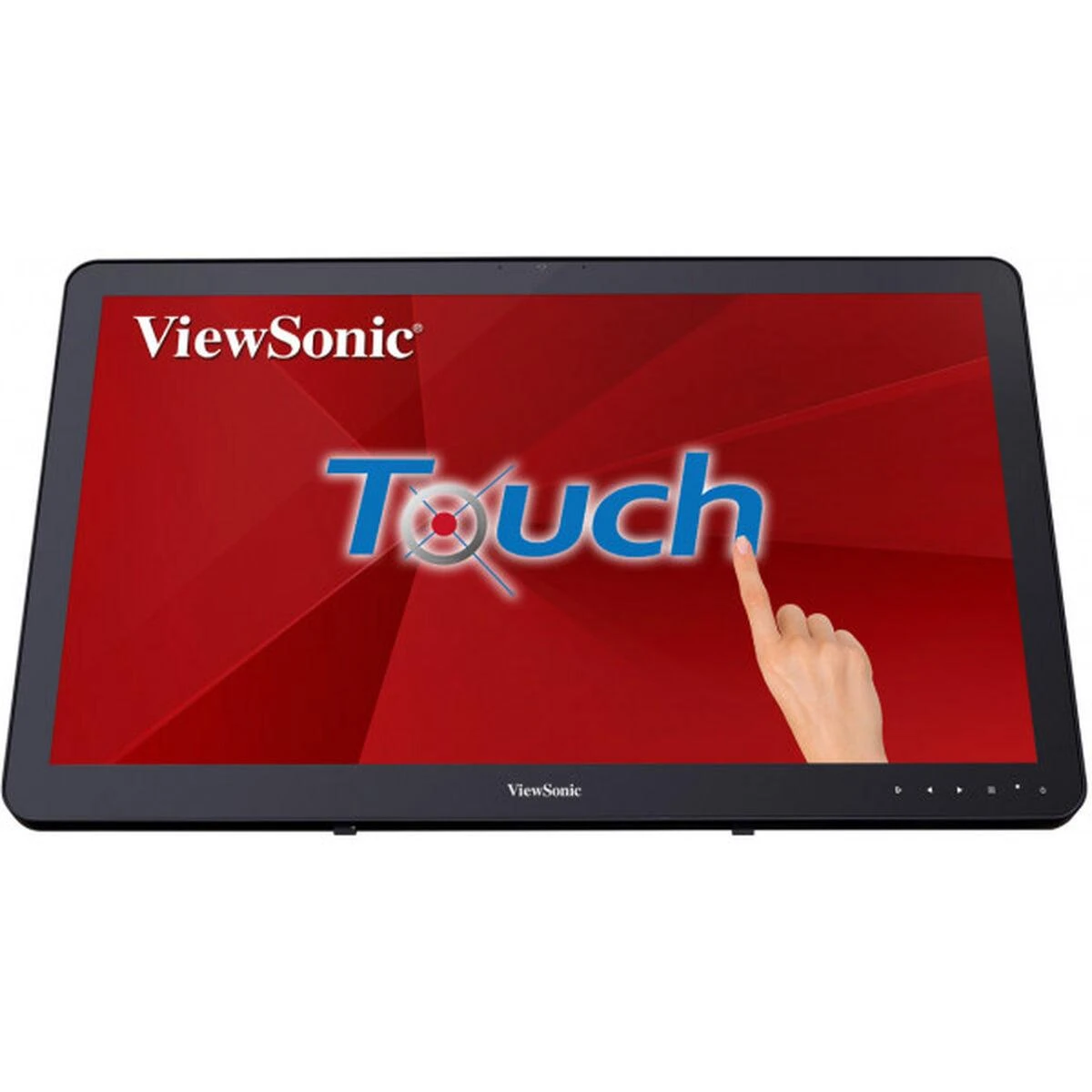 Monitorius ViewSonic 24" 16:9 (23,6") 1920 x 1080, SuperClear® VA, 10 taškų, PCAP su 200 nitų (lietimo modulis), VGA, HDMI, DisplayPort, 2 USB, garsiakalbiai, knygų stendo stilius