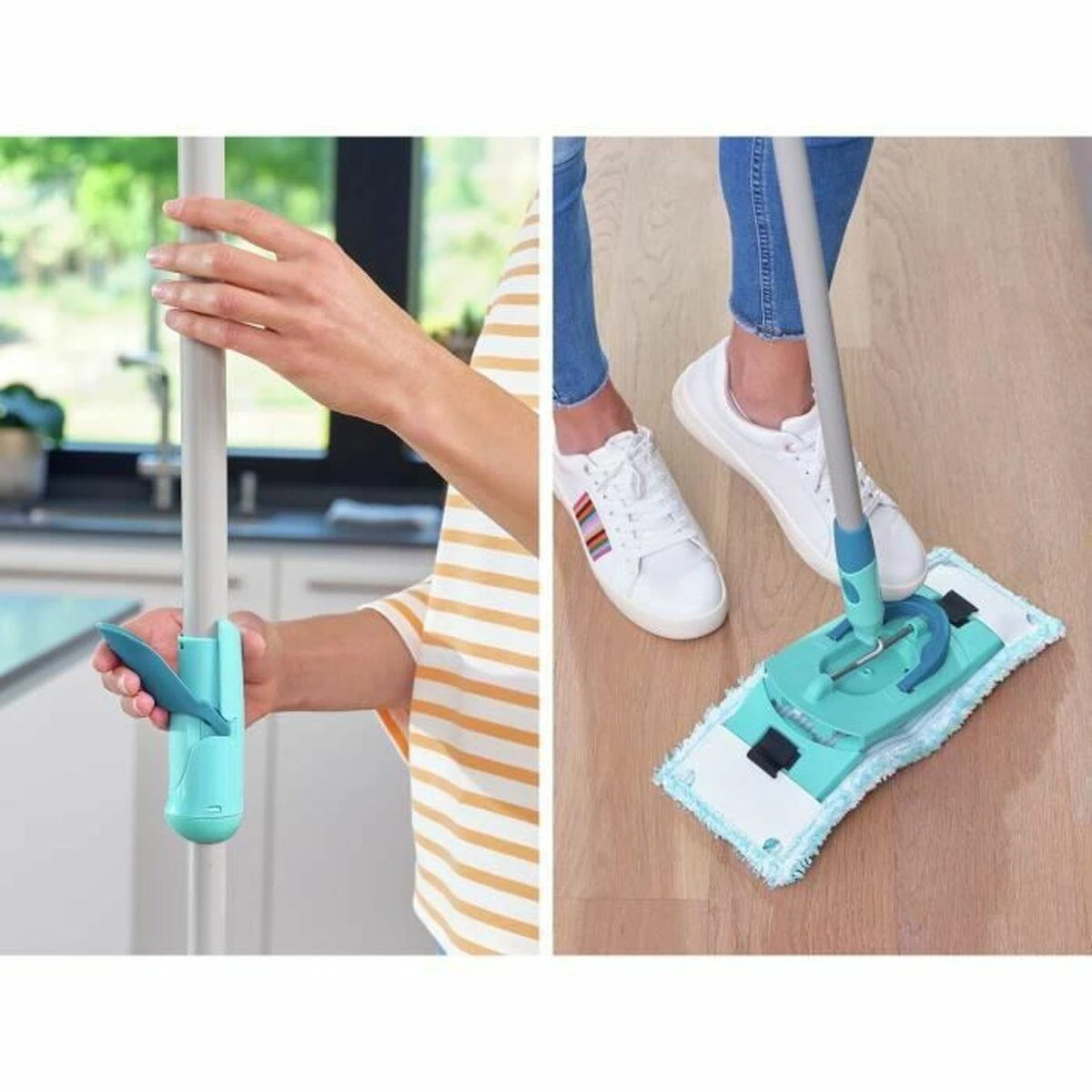 Leifheit 52121 mop Wet Microfiber Mėlyna, Žalias
