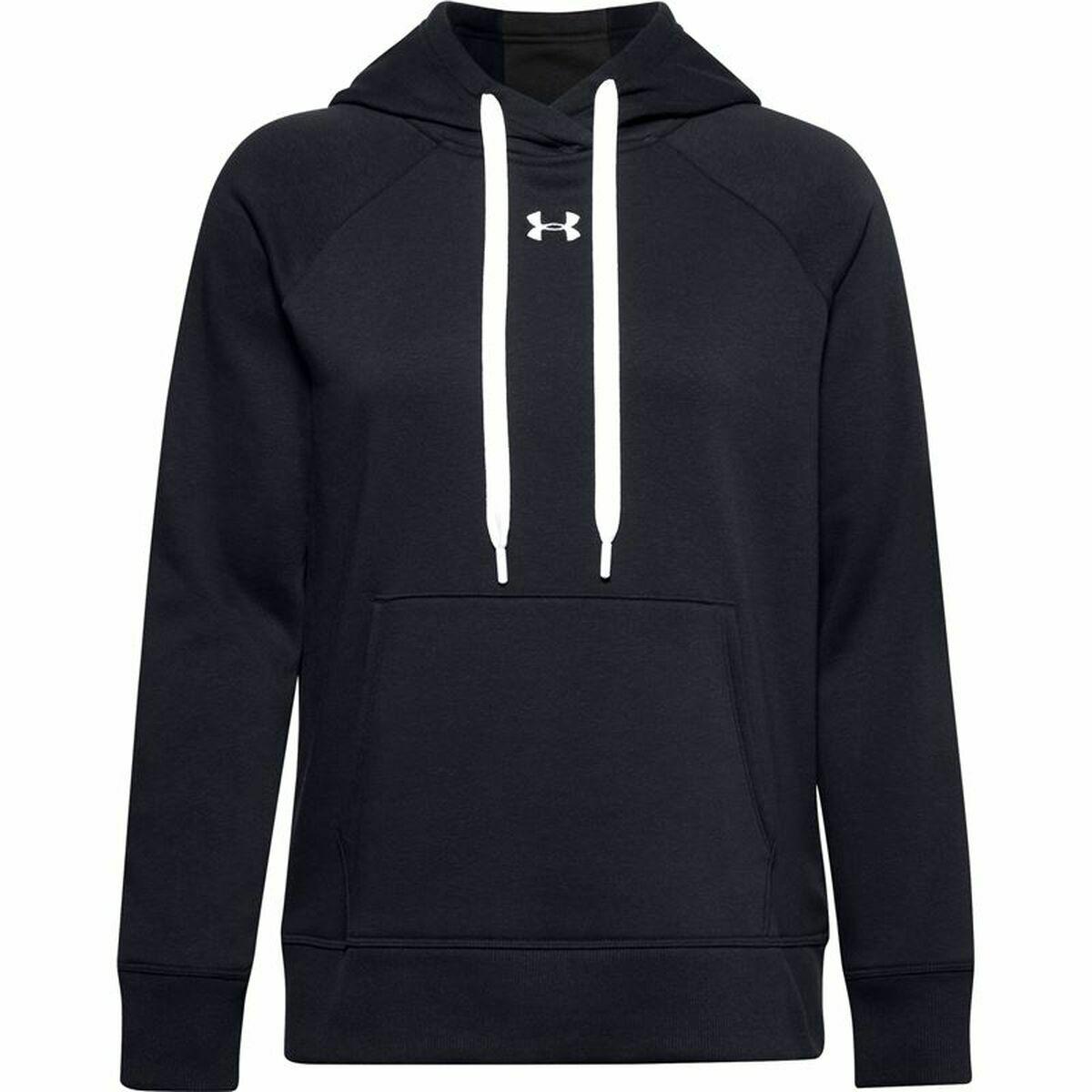 Under Armour Moteriškas Rival Fliso džemperis su gobtuvu ir trumpu užtrauktuku 1356317 001