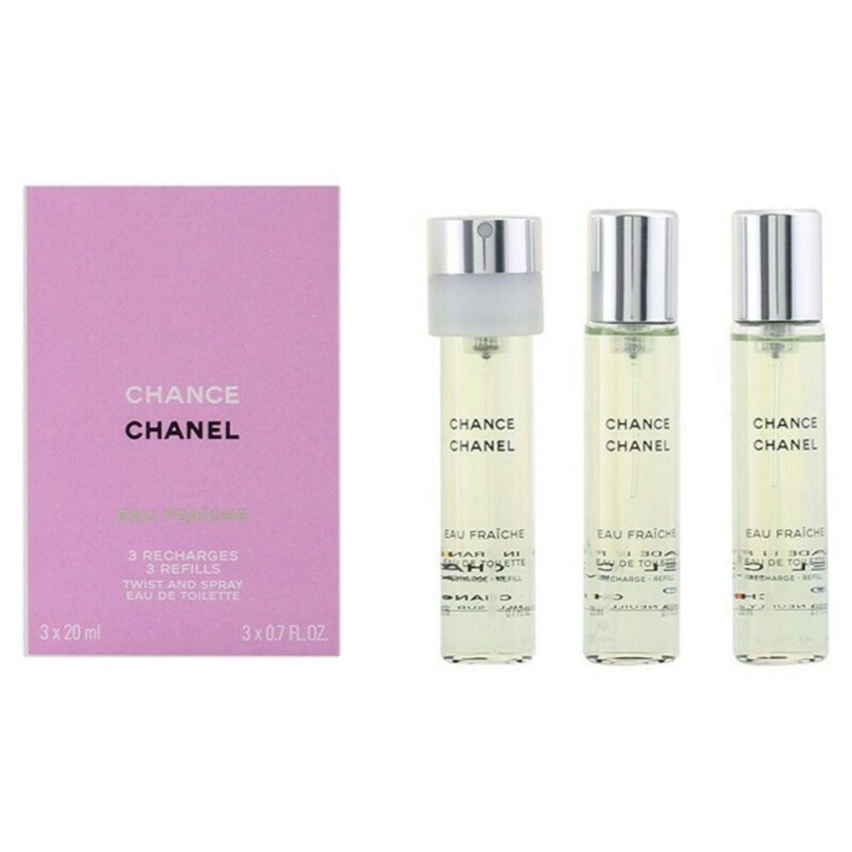 Chanel Chance Eau Fraiche rinkinys moterims, EDT 3 x 20 ml