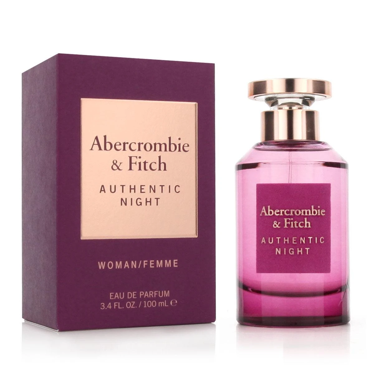 Abercrombie & Fitch Authentic Night Women EDP parfumuotas vanduo moterims, 100 ml