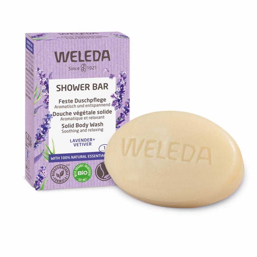 Weleda Shower Bar Lavender + Vetiver Bar Soap moterims, 75 g