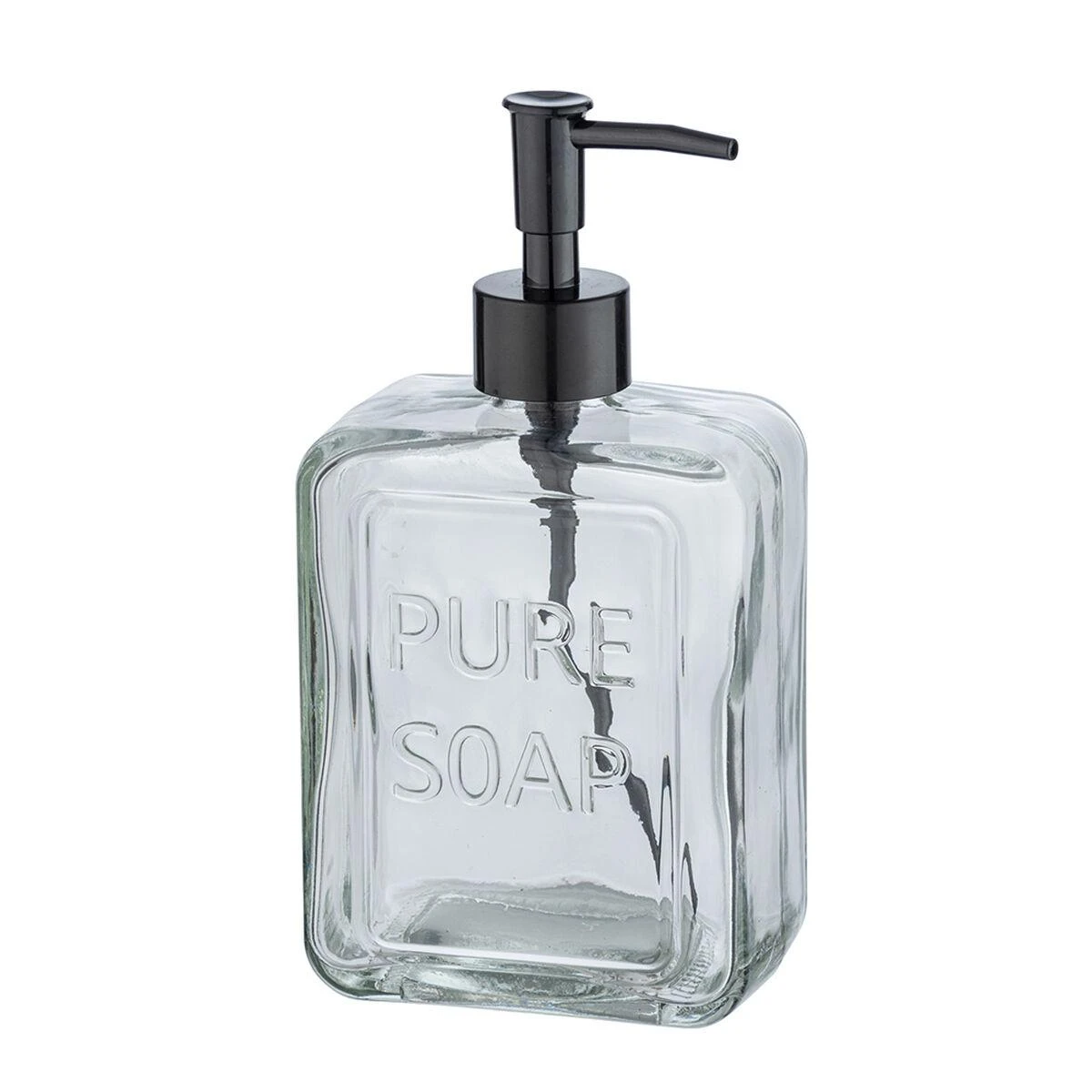 PURE skysto muilo dozatorius, skaidrus stiklas, 550 ml, WENKO