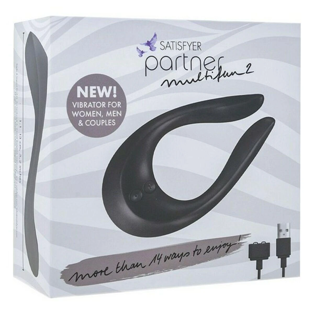 Satisfyer SATISFIER PARTNER MULTIFUN 2 Juodas